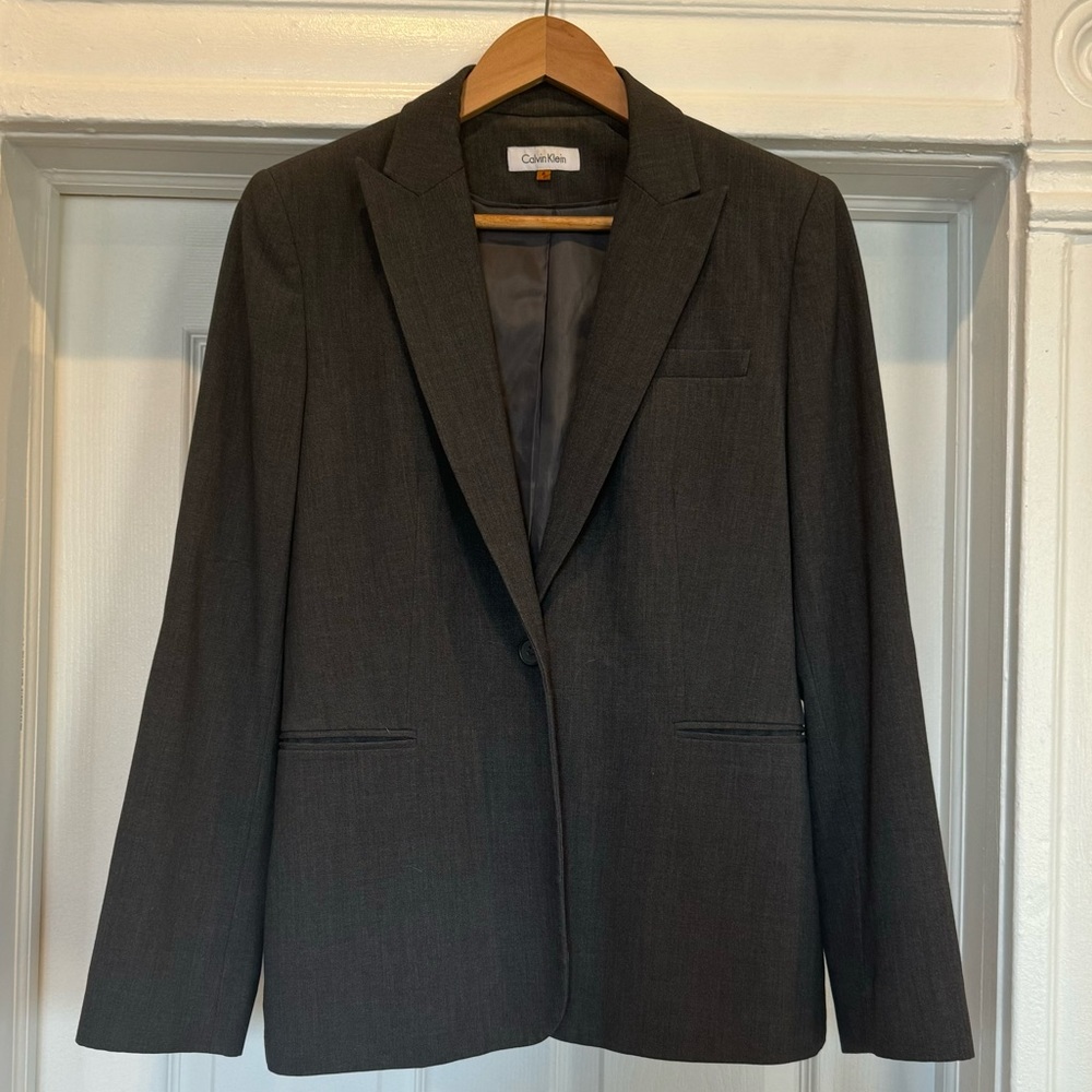 Dark Grey Calvin Klein Blazer
